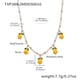 TXP288-2 lemon pearl beaded necklace 40+5cm Picture6