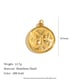 Bee Coin Pendant - Gold Picture4