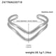 Z477-Steel double-layer twisted wire open bracelet Picture10