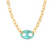 TXP309-Pig Nose Blue Necklace 46+5cm Picture6