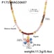 P1755-Abacus Beads Flower Pendant Necklace-40+5cm Picture3