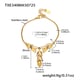 TXE340-Gold Bell Bracelet 14.5+3.5cm Picture3
