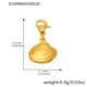 D199-Golden Shell Pendant 4pcs Picture11