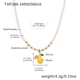 TXP288-1 lemon pearl beaded necklace 40+5cm Picture5