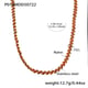 P014-Golden Wrap Chain 41+5cm Picture12