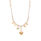 P1311-Freshwater Pearl Heart Pendant Necklace-42+5cm