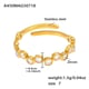 A450-Gold White Zircon Ring/No.7