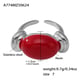 A774-Steel Red Resin Ring/No.7 Picture3