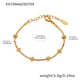 E670-Golden Bead Bracelet 15+4cm Picture19