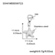 D341-Steel Pendant 2pcs Picture4