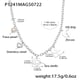 P1241-Steel Flower Multi-Accessories Necklace 42+5cm Picture6