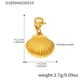 D183-2 gold shell pendants Picture3