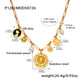 P1261-Oval Pendant Necklace 39+5cm Picture3