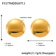 F1577-Gold Round Earrings 