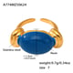 A774-Golden and dark blue resin ring/No.7 Picture16