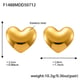 F1488-Golden Heart Earrings Picture3