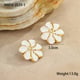 NMSE-J329-1 White earrings