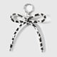 1 black and white leopard print keychain Picture2