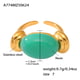 A774-Golden Green Resin Ring/No.7 Picture8