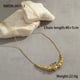 NMSN-J411-3 Gold brushed necklace