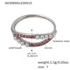 A030-Steel Pink Diamond Pearl Ring/No.7 Picture16