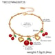 TXE327-Golden Cherry DIY Bracelet 18+5cm Picture4