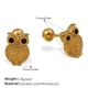 EH1169BKG Black diamond gold earrings Picture2