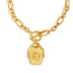 Moon Square Pendant Necklace - Gold Picture2