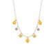 TXP288-3 lemon pearl beaded necklace 40+5cm Picture7
