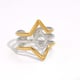 Gold and silver color/One Size/One piece ring Picture3