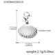 D183-Steel Shell Pendant 2pcs Picture4