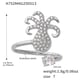 A752-Steel 5A Zircon Octopus Ring/No.7 Picture4