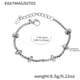 E667-Steel Color Clip Bead Bracelet 15+4cm Picture11
