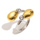 Snake head zircon open ring - two colors 