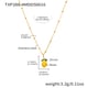 TXP288-4 lemon gold green diamond necklace 40+5cm Picture8