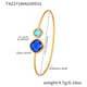 TXZ271-Gold imported Czech blue glass bracelet Picture4