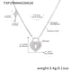 TXP299-Steel 5A Zircon Love Lock Key Necklace 41+5cm Picture2
