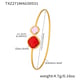 TXZ271-Gold imported Czech red glass bracelet Picture3
