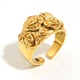 Large and small flower open ring-gold Picture2