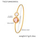 TXZ271-Gold imported Czech pink glass bracelet Picture5