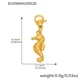 D195-Golden Seahorse Pendant 4pcs Picture15