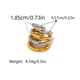 Gold and silver color/One Size/1件耳骨