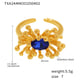 TXA244-Blue zircon stamen ring-size 7 Picture8