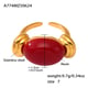 A774-Golden Red Resin Ring/No.7 Picture2