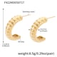 F422-Gold enamel white earrings Picture3