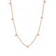 P1313-Pink freshwater pearl necklace 42+5cm