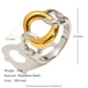 Circle Chain Ring-Two Colors/number 6 