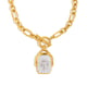 Moon Square Pendant Necklace - Two Colors