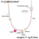 P1273-Colored beads five-pointed star pendant necklace-38+7cm Picture6