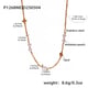 P1268- Brown natural stone beaded necklace 42+5cm Picture2